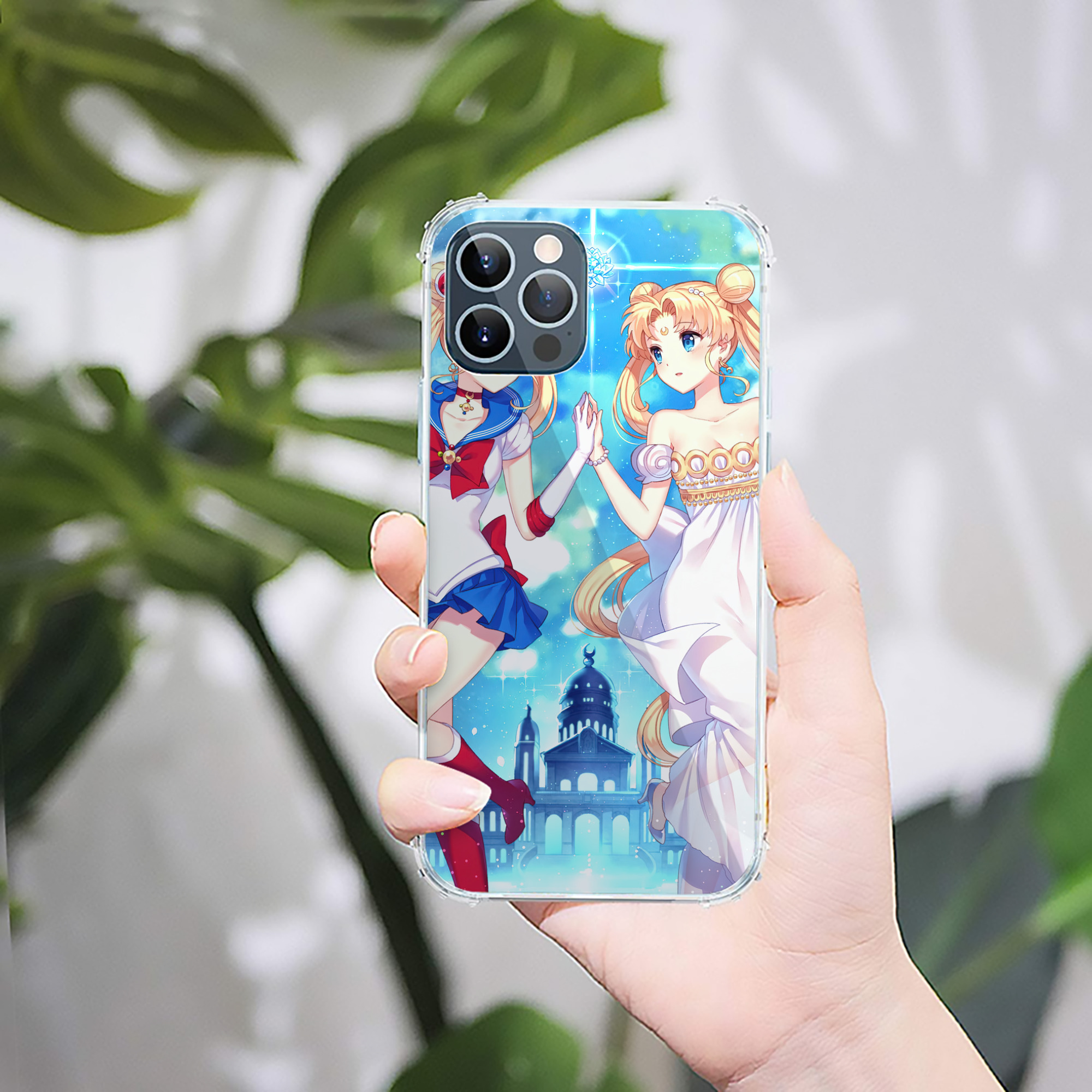 （画像用） 美少女戦士セーラームーン Sailor Moon 【iPhone 12シリーズ対応】透明スマホケース（クリアソフトケース）